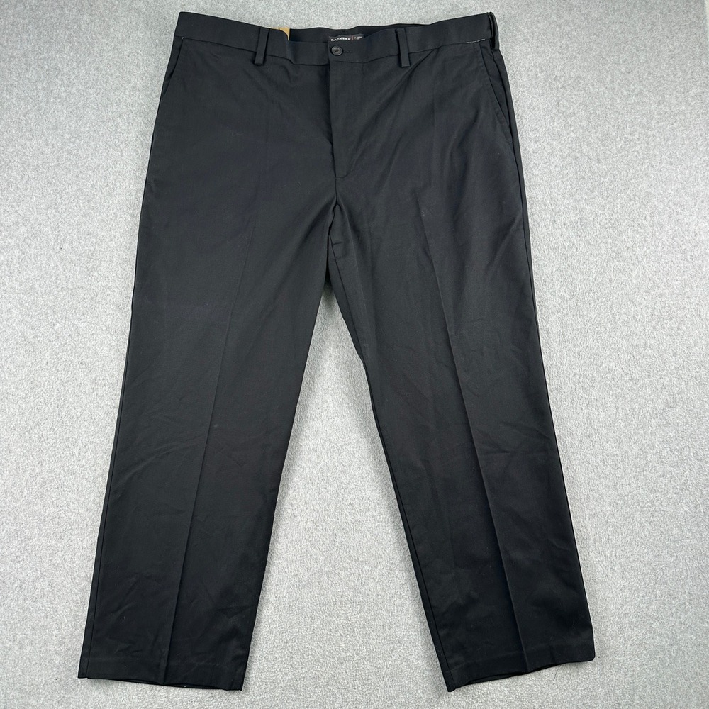 NEW Dockers Pants Men 40x29 Black Comfort Khaki Classic Fit Flat Front Chino NWT